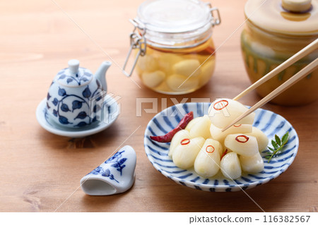 奶奶用甜醋醃製的醃菜 116382567
