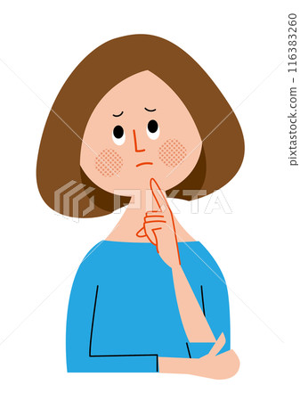 需要一名婦女的例證 116383260