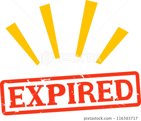 一張印有「過期」字樣的郵票 116383717