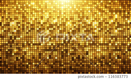 golden pixel background 116383773