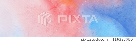 Abstract blue red watercolor paint background. Vector illustration Abstract blue red watercolor paint background. Vector illustration 116383799