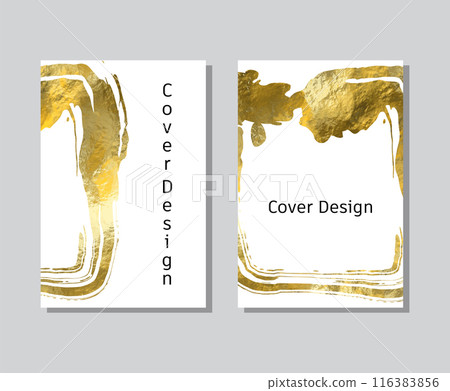 Gold foil abstract grunge banner. Texture, gold foil effect background vector. Gold foil abstract grunge banner. Texture, gold foil effect background vector. 116383856