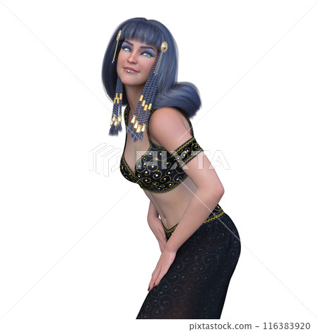 Woman with Cleopatra makeup Woman with Cleopatra makeup 116383920