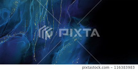 Elegant banner template design with color paint. 116383983