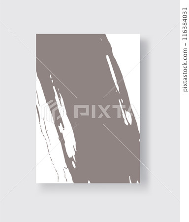 Abstract ink brush banners with grunge effect 116384031