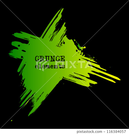 vector splats splashes and blobs of gradient ink paint in different shapes drips 116384057