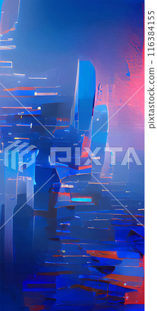Abstract background modern futuristic graphic. Pink, Blue neon background. Abstract background modern futuristic graphic. Pink, Blue neon background. 116384155