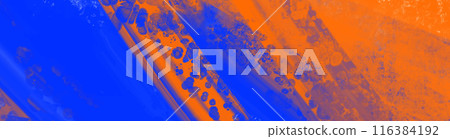 Abstract Blue Orange paint Background. Vector illustration design 116384192