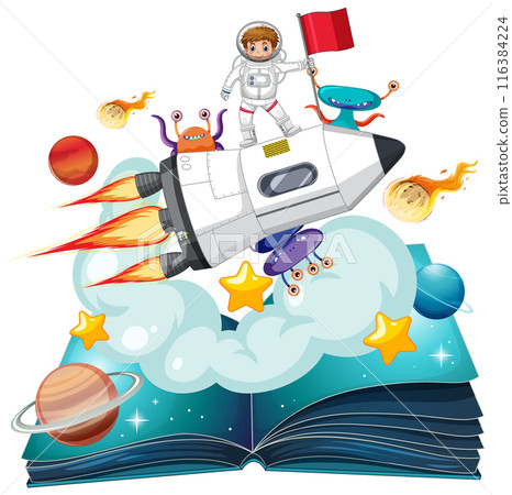Space Adventure from a Storybook 116384224