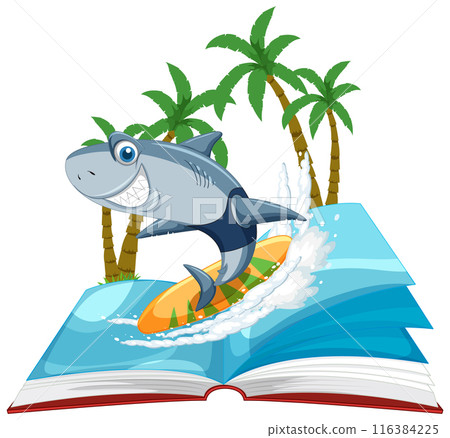 Shark Surfing Adventure Storybook Shark Surfing Adventure Storybook 116384225