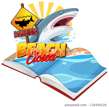 Beach Closed Due to Sharks 116384226