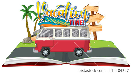 Vacation Time Adventure Illustration Vacation Time Adventure Illustration 116384227