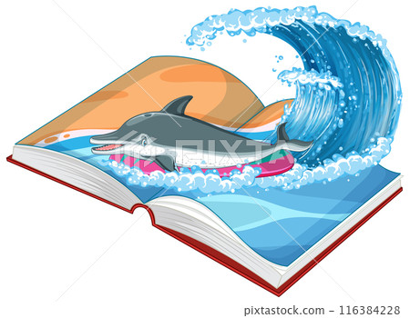 Dolphin Leaping from Storybook 116384228