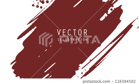 Abstract ink brush banners with grunge effect 116384502