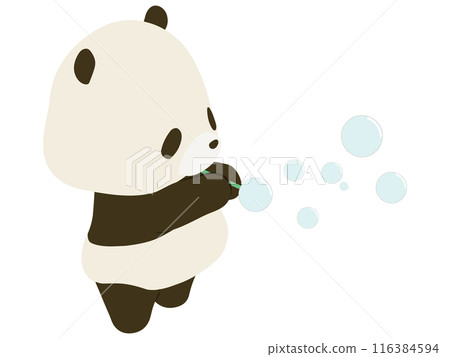 熊貓玩肥皂泡 116384594