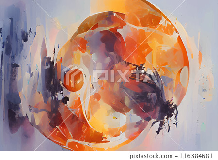Abstract red orange color autumn design banner. Abstract red orange color autumn design banner. 116384681