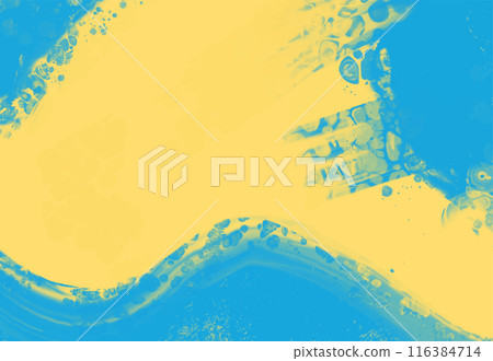 Abstract Blue Yellow paint Background. Vector illustration design 116384714