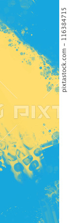 Abstract Blue Yellow paint Background. Vector illustration design 116384715