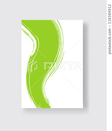 Abstract ink brush banners with grunge effect 116384912