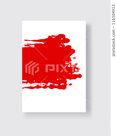 Abstract ink brush banners with grunge effect Abstract ink brush banners with grunge effect 116384913