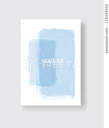 Abstract vector watercolor banner. Clolor brush strokes on white background. Abstract vector watercolor banner. Clolor brush strokes on white background. 116384918