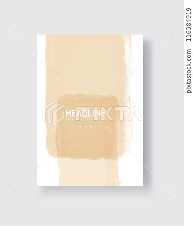 Abstract vector watercolor banner. Clolor brush strokes on white background. Abstract vector watercolor banner. Clolor brush strokes on white background. 116384919