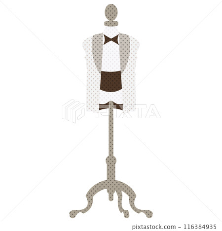 Torso with wedding suit hanging 116384935