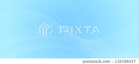 Vector background image of wavy blue wavy lines 116386037