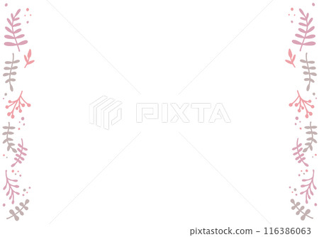 Botanical autumn color frame 116386063