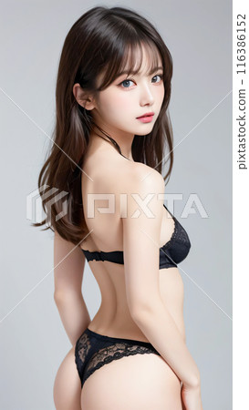 內衣模特 116386152