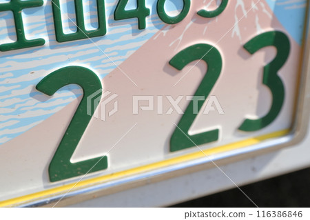 Car number "223" with Mount Fuji design 116386846
