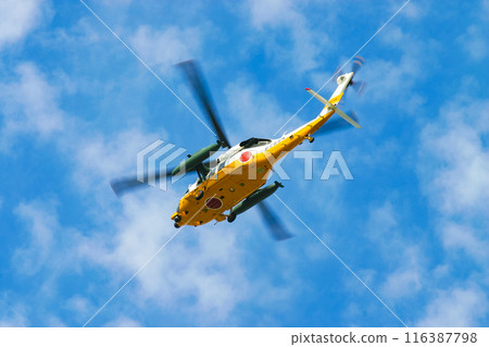航空自衛隊救援直升機UH-60J進行救援訓練 航空自衛隊救援直升機UH-60J進行救援訓練 116387798