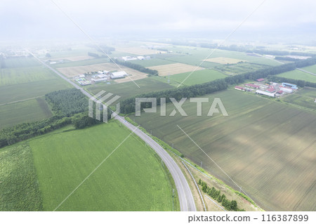 北海道十勝平原火山展望台（空拍） 116387899