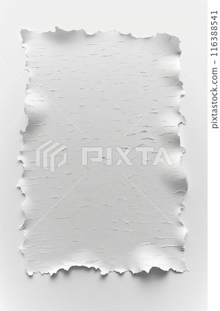 Blank white crumpled torn paper poster texture surface showing crumpled effect background 116388541