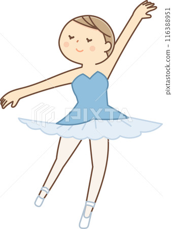 A girl dancing ballet 116388951