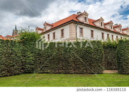 Waldstein Garden and Wallenstein Palace that houses the Senate of the Czech Republic in Prague Waldstein Garden and Wallenstein Palace that houses the Senate of the Czech Republic in Prague 116389110