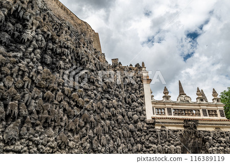 Grotto of artificial stalactites at Waldstein Garden and Wallenstein Palace that houses the Senate of the Czech Republic in Prague 116389119
