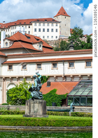 Waldstein Garden and Wallenstein Palace that houses the Senate of the Czech Republic in Prague 116389146