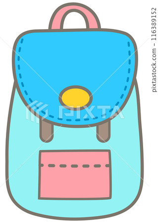 Kid hand drawn cute camping picnic trip element backpack Kid hand drawn cute camping picnic trip element backpack 116389152