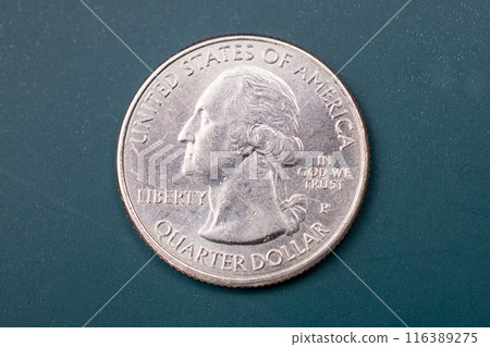 Quarter dollar US, 25 cent coin Quarter dollar US, 25 cent coin 116389275