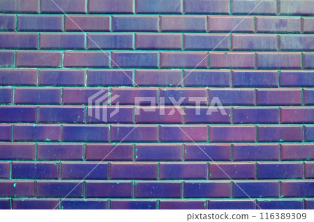Colorful mosaic tiles on the wall. Abstract background and texture for design. Colorful tile bathroom wall texture, old vintage kitchen floor background 116389309