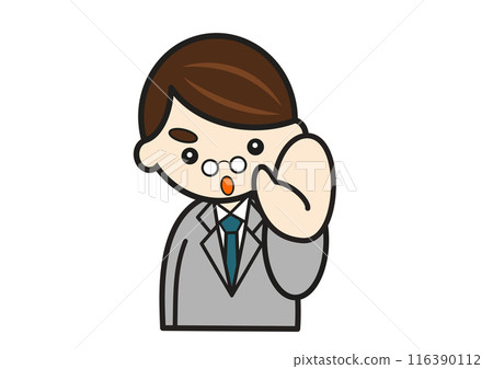 A man in a suit doing a stop pose A man in a suit doing a stop pose 116390112