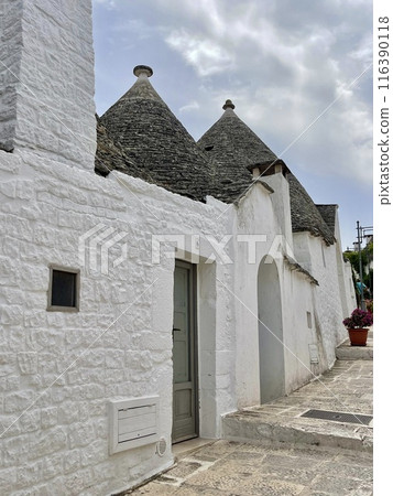 Trulli or Trullo house, an UNESCO World Heritage, Alberobello. 116390118