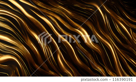 Golden Streaks Bold streaks of gold on a black marble background. 3d background Golden Streaks Bold streaks of gold on a black marble background. 3d background 116390191