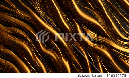 Golden Streaks Bold streaks of gold on a black marble background. 3d background Golden Streaks Bold streaks of gold on a black marble background. 3d background 116390276