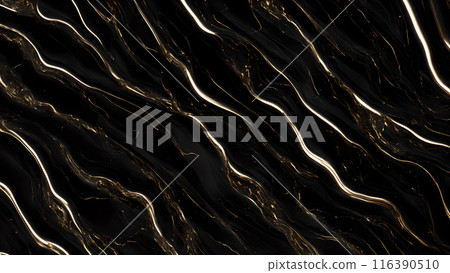 Marble Elegance Polished black marble with subtle golden highlights. 3d background Marble Elegance Polished black marble with subtle golden highlights. 3d background 116390510