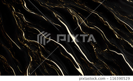 Marble Elegance Polished black marble with subtle golden highlights. 3d background Marble Elegance Polished black marble with subtle golden highlights. 3d background 116390529