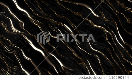 Marble Elegance Polished black marble with subtle golden highlights. 3d background Marble Elegance Polished black marble with subtle golden highlights. 3d background 116390544