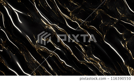 Marble Elegance Polished black marble with subtle golden highlights. 3d background Marble Elegance Polished black marble with subtle golden highlights. 3d background 116390550