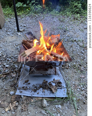 Bonfire at the camp 116390824